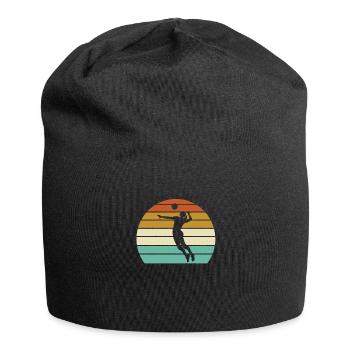 Volleyball Retro - Jersey-Beanie - Schwarz - Vorne