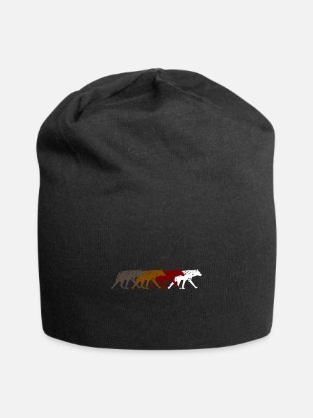 Hyäne - Jersey-Beanie - Schwarz