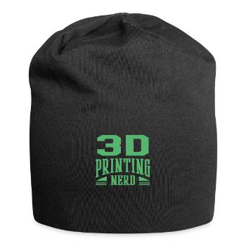 Druck Modell Drucker CAD Druck 3D Druck Hobby - Jersey-Beanie - Schwarz - Vorne