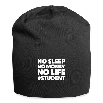 Studenten - Jersey-Beanie - Schwarz - Vorne