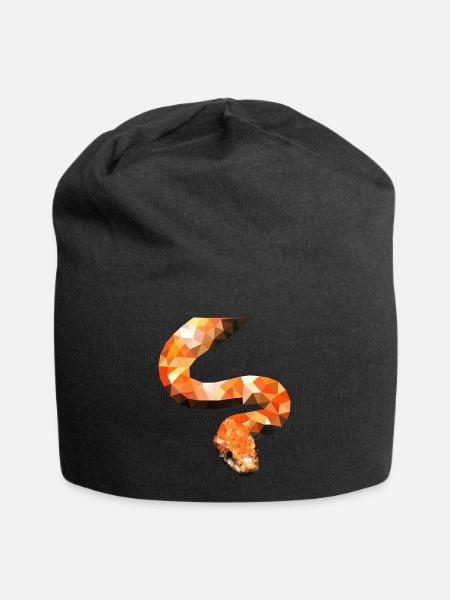 Kornnatter Schlange Reptilien Terraristik Geschenk - Jersey-Beanie - Schwarz
