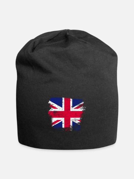 Großbritannien - Jersey-Beanie - Schwarz