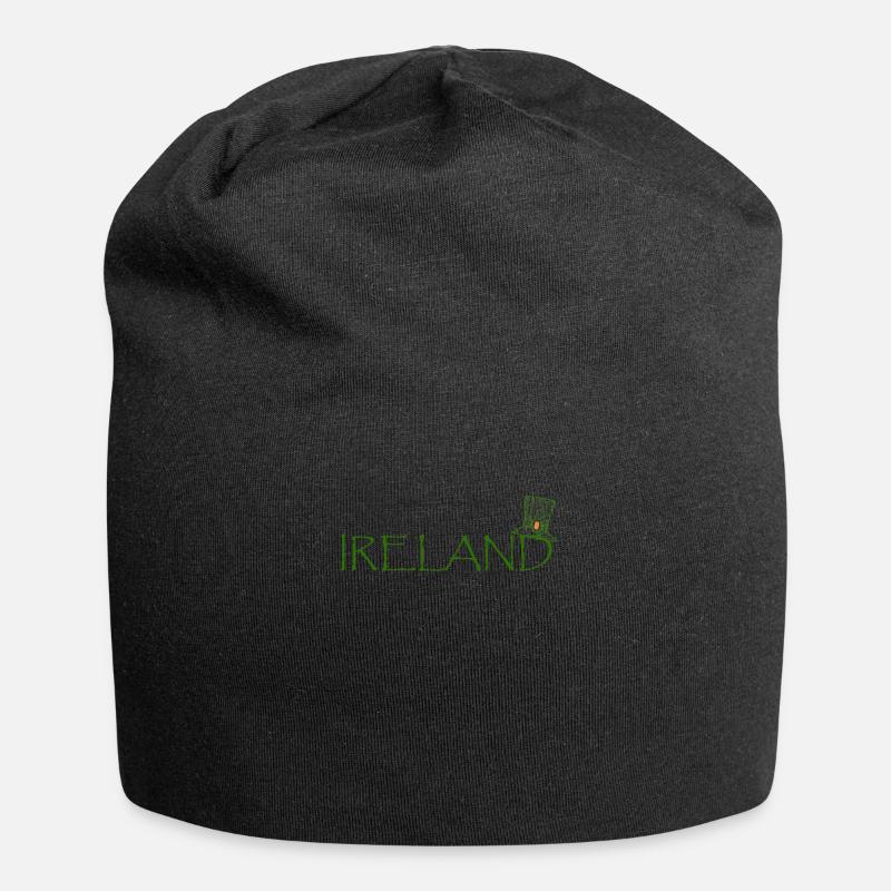 IRLANDE - Bonnet en jersey - noir