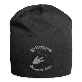 Physik Wissenschaft Naturwissenschaft Geschenk - Jersey-Beanie - Schwarz - Vorne