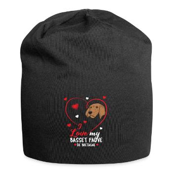 Basset Fauve de Bretagne - Bonnet en jersey - noir - Devant