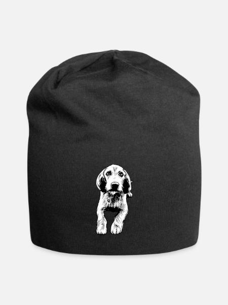 Basset Fauve de Bretagne - Bonnet en jersey - noir