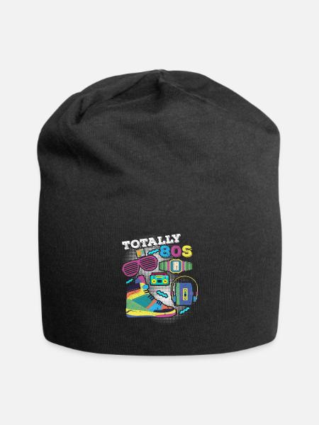 Cadeau baladeur boombox fête à thème années 80 années 80 - Bonnet en jersey - noir