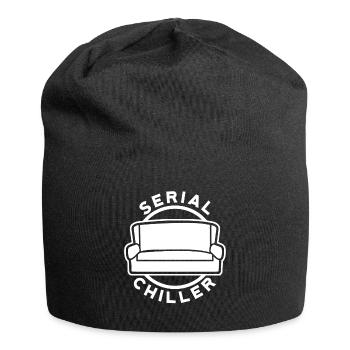 Chill Tee, Serial Chiller product, Lazy Tee, - Bonnet en jersey - noir - Devant