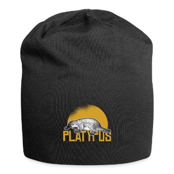 Schnabeltier - Jersey-Beanie - Schwarz - Vorne