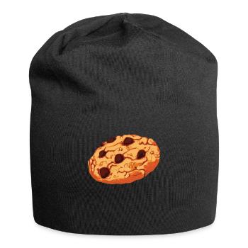 Chocolate Chip Cookie graphic Giant Cookie - Jersey Beanie - black - Front