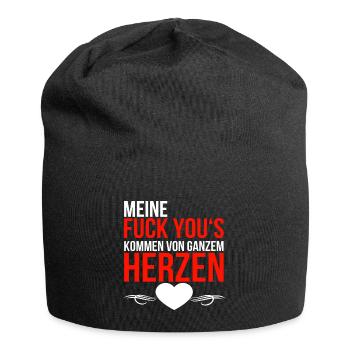 Va te faire foutre - Bonnet en jersey - noir - Devant