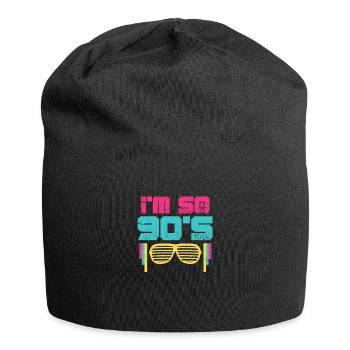 90s Sunglasses 90s Party Retro Gift - Jersey Beanie - black - Front