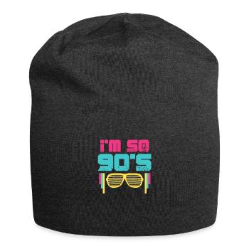 90er Jahre - Jersey-Beanie - Anthrazit - Vorne