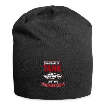Tanks soldiers fight heroes gift - Jersey Beanie - black - Front