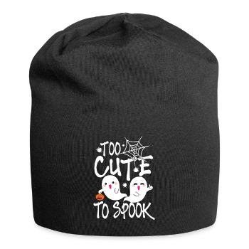 Too Cute to Spook - Halloween Fantôme fantôme - Bonnet en jersey - noir - Devant