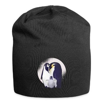 Pinguin - Jersey-Beanie - Schwarz - Vorne