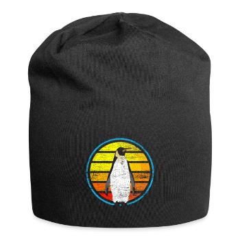 Pinguin - Jersey-Beanie - Schwarz - Vorne