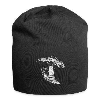 Pinguin Surfer - Jersey-Beanie - Schwarz - Vorne