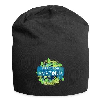 Pray for Amazon Save Amazonia Lungs of the Earth - Jersey Beanie - black - Front