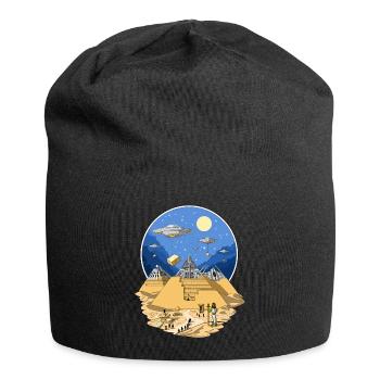 UFO Aliens Pyramides Egyptiennes - Bonnet en jersey - noir - Devant