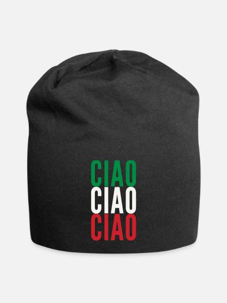 Ciao Italy - Jersey Beanie - black