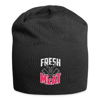 Schlachter Metzger Beruf Geschenk - Jersey-Beanie - Schwarz - Vorne