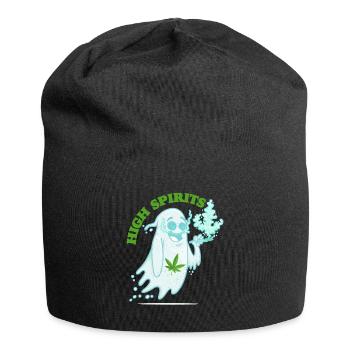 Habillement drôle de Ston Pothead de Halloween pour l'herbe - Bonnet en jersey - noir - Devant