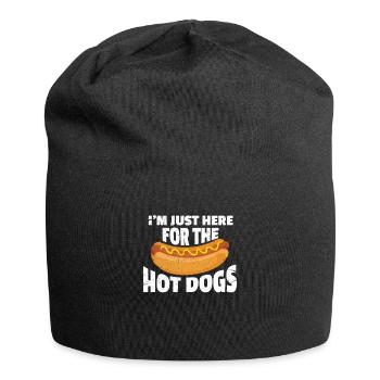 Hot dog - Jersey Beanie - black - Front