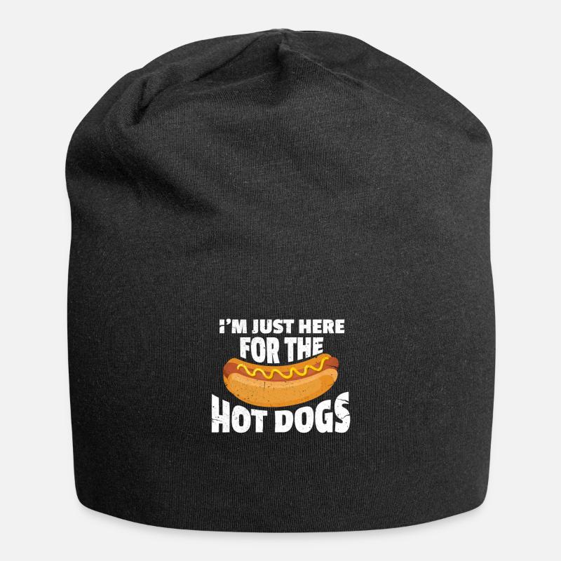 Hot Dog - Jersey-Beanie - Schwarz