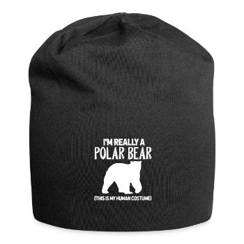 Ours Polaire Ours Polaire Ours Polaire Costume Cadeau - Bonnet en jersey - noir - Devant