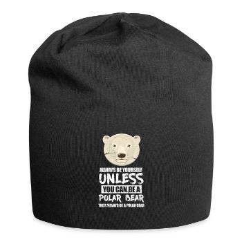 Polar bear - Jersey Beanie - black - Front