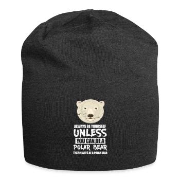 Ours polaire - Bonnet en jersey - charbon - Devant