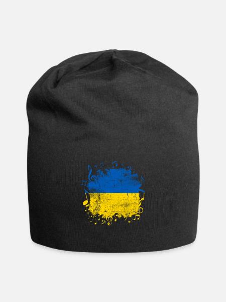 Ukraine - Bonnet en jersey - noir