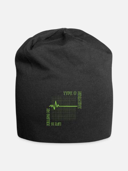 life is killing me type 0 negative - Jersey Beanie - black