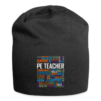 Le prof de l'EPS - Bonnet en jersey - noir - Devant