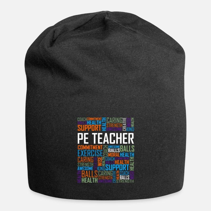 PE Teacher - Jersey Beanie - black