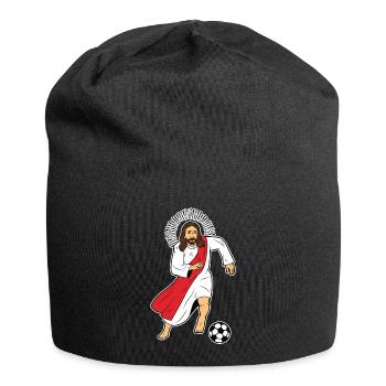 Jesus Christ Sport Football Footballeur Football - Bonnet en jersey - noir - Devant