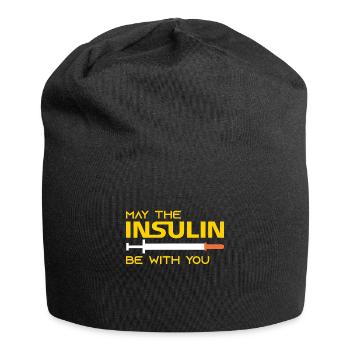 Diabetes may be the insulin with you - Jersey Beanie - black - Front