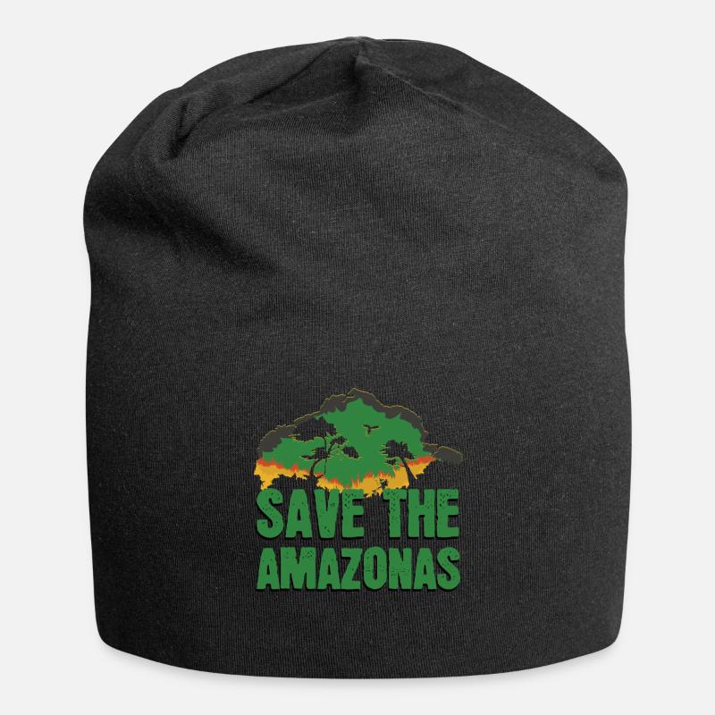 Rettet Den Amazonas - Jersey-Beanie - Schwarz