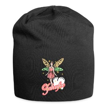 Zahnfee Mystische Fee mit einem Zahn - Jersey-Beanie - Schwarz - Vorne