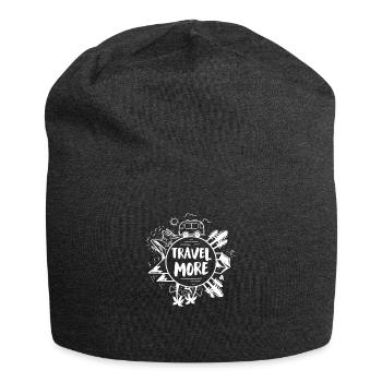 Travel More - Camper Vanlife Reisen Berge - Jersey-Beanie - Anthrazit - Vorne