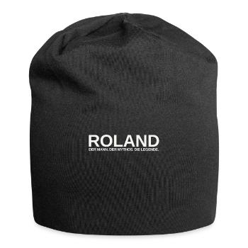 Mann Mythos Legende Roland - Jersey-Beanie - Schwarz - Vorne
