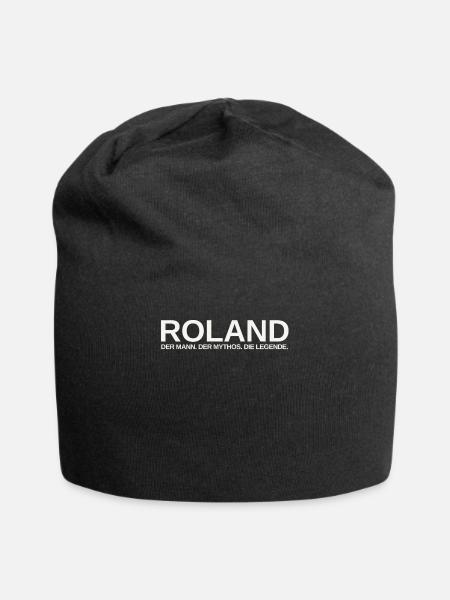 Mann Mythos Legende Roland - Jersey-Beanie - Schwarz