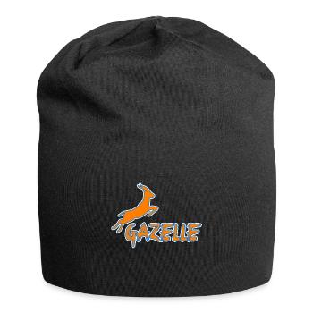 Gazelle Tier Geschenk - Jersey-Beanie - Schwarz - Vorne
