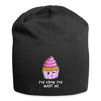 Muffin cupcake pastry chef - Jersey Beanie - black - Front