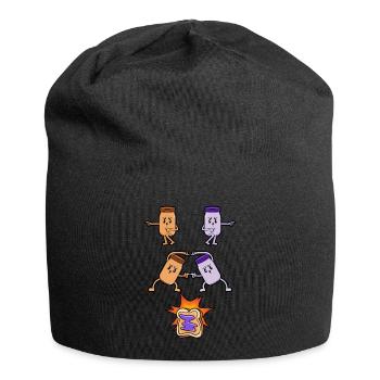 Confiture de beurre de cacahuète Jelly Fusion Manga Anime - Bonnet en jersey - noir - Devant