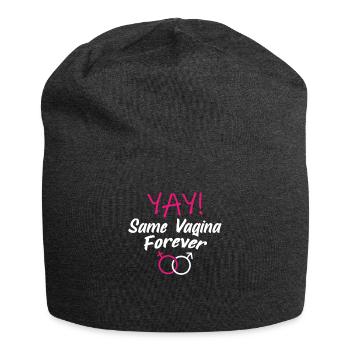 Die gleiche Vagina für immer Same Vagina for ever - Jersey-Beanie - Anthrazit - Vorne