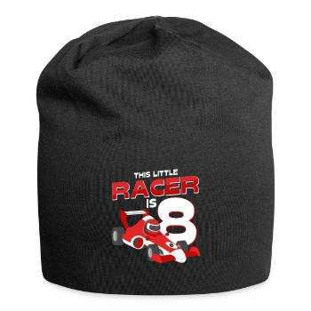 Dieser Kleine Rennfahrer Ist 8 Jahre Alt Geschenk - Jersey-Beanie - Schwarz - Vorne