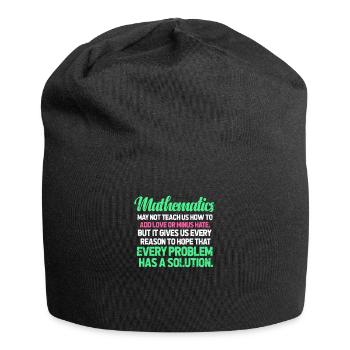 Mathe Mathematik Lehrer Algebra Schule Pi Geschenk - Jersey-Beanie - Schwarz - Vorne