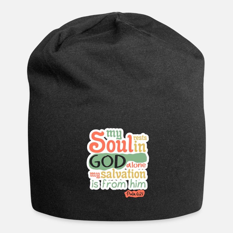 Bible verse - Jersey Beanie - black